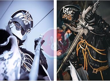 w*s様 原神 隊長 カピターノ コスプレ マスク フェイスカバー グッズ 愚人 原神 隊長 カピターノ コスプレ マスク フェイスカバー グッズ 愚人衆